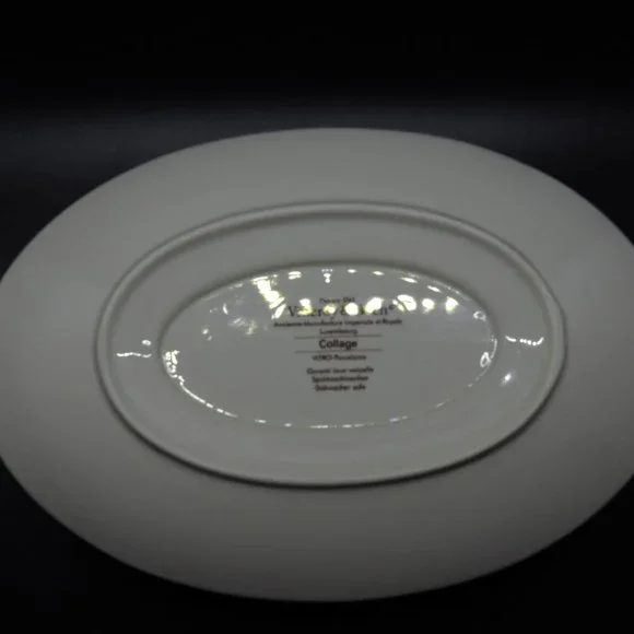 Villeroy & Boch VITRO-Porcelain Attached Gravy Dish Underplate Collage Pattern - Picture 6 of 10